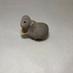 Vintage 1980s Artesania Rinconada, Hippopotamus Figurine Hand Made Uruguay